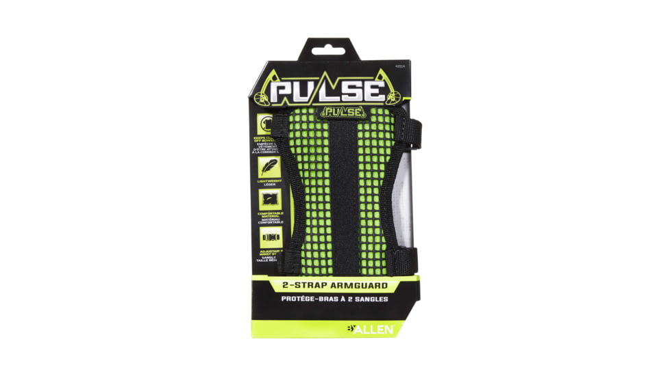 Allen Pulse 2 Strap Mesh Archery Armguard, Green, 42014