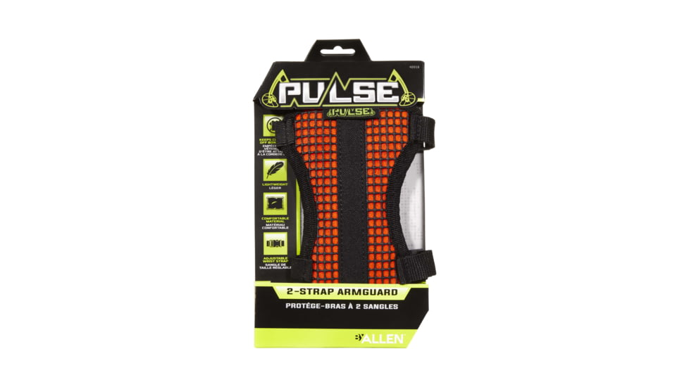 Allen Pulse 2 Strap Mesh Archery Armguard, Orange, 42016