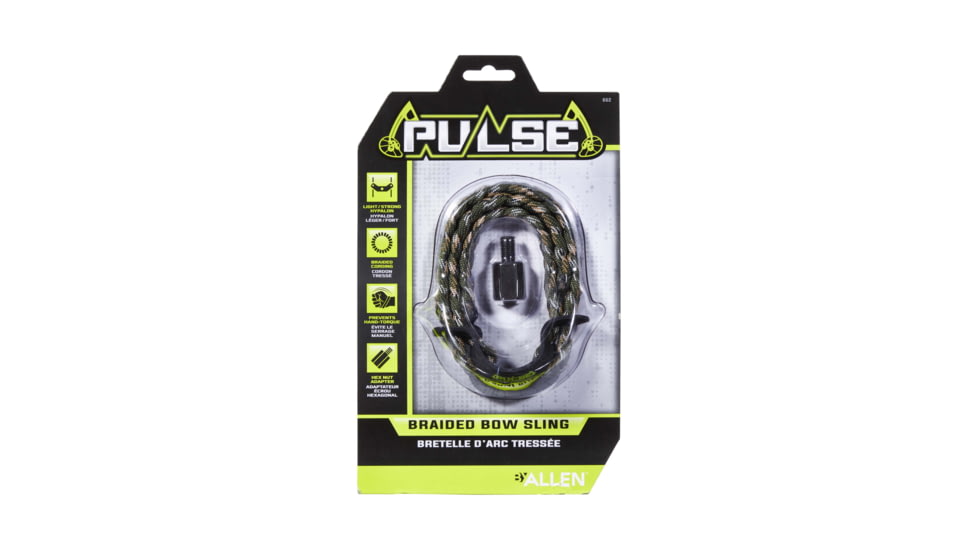 Allen Pulse Braided Compound Bow Wrist Sling, Camo, 662