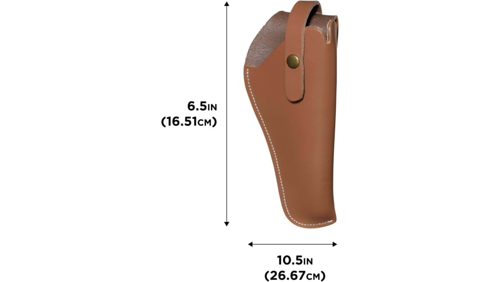 Allen Red Mesa Leather Revolver Holster, Ambidextrous, Brown, Size 05, 4495