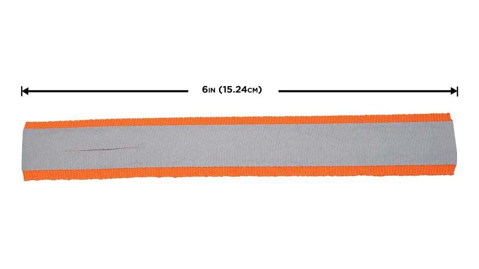 Allen Reflective Flagging Strips, 6in, Orange, 6 Pack, 458