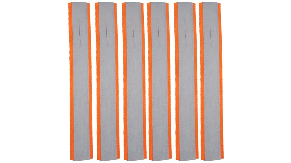Allen Reflective Flagging Strips, 6in, Orange, 6 Pack, 458
