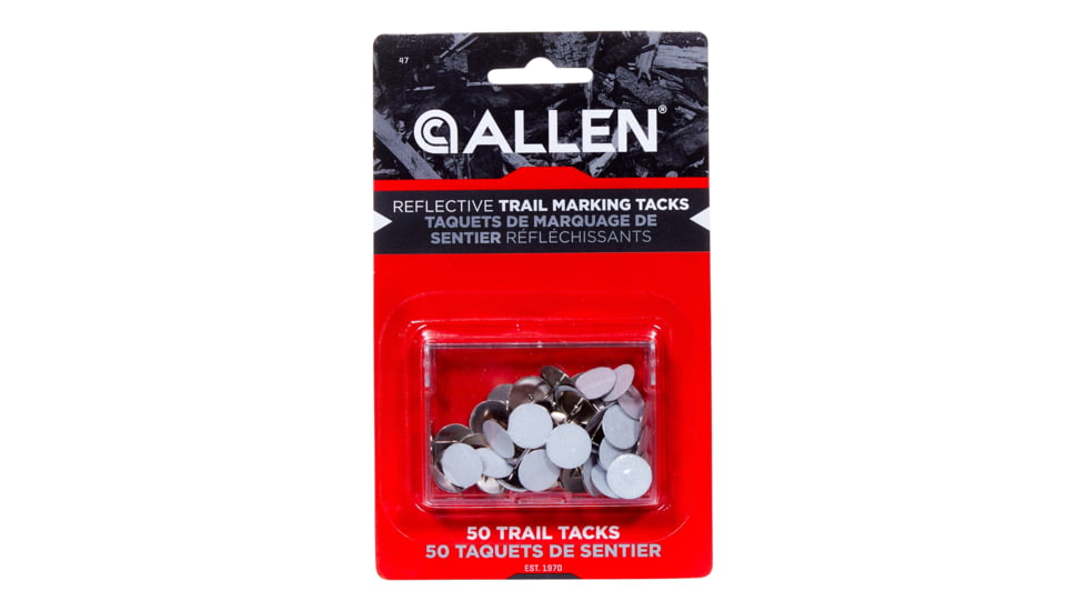 Allen Reflective Trail Marking Tacks, Silver, 47
