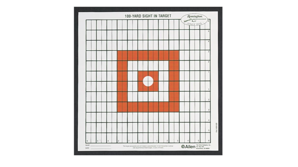 Allen Remington Shooting Targets in Grid Style, Orange, 1520