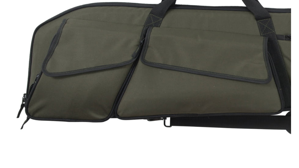 Allen Remington Yukon Scoped Rifle Case, 2 Pockets, Green/Black, 50in, 18993
