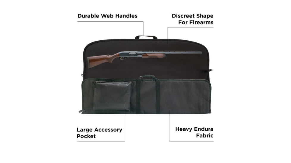 Allen Riot Shotgun Case with Pocket 44 Inch Black