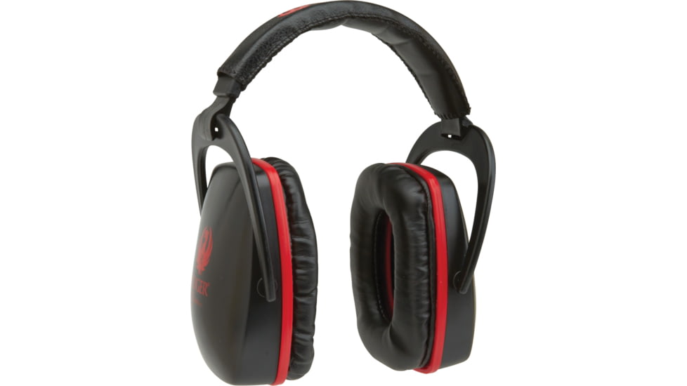 Allen Ruger Conix Passive Shooting Muff, Black/Red, 27855