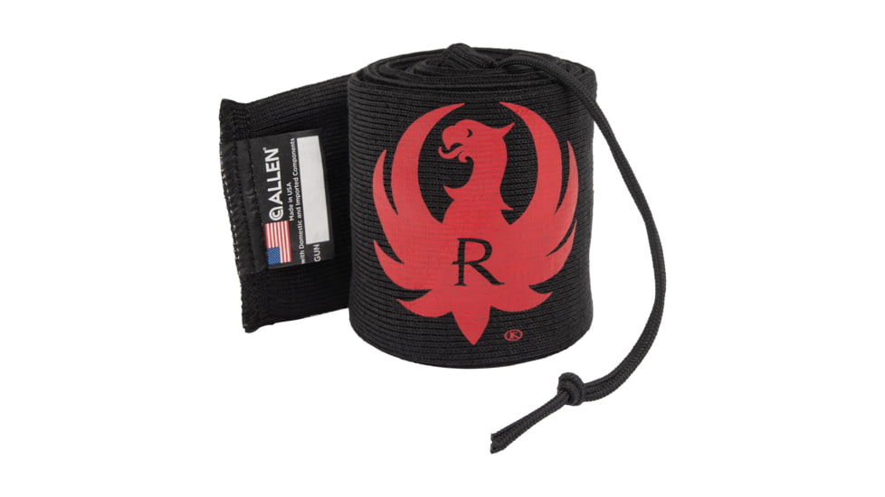 Allen Ruger Gun Sock Black with Red Ruger Logo 52 Inch