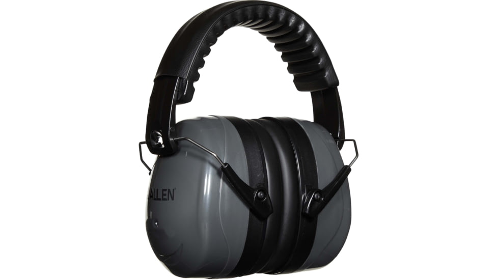 Allen Sound Defender Foldable Safety Earmuffs, 26 dB NRR, ANSI S3.19 &amp; CE EN352-1 Hearing Protection Rated, Black/Gray, One Size, 2336