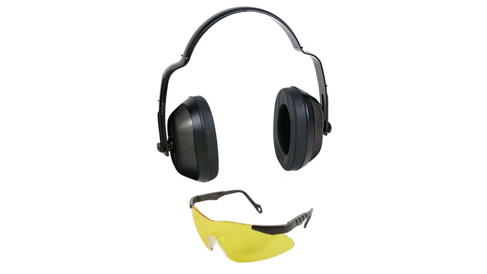 Allen Standard Muff and Glasses Combo, Black, 2283