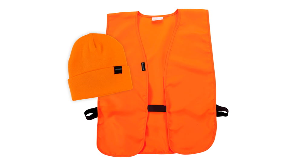 Allen Stocking Cap &amp; Vest Combo, Mens, M-XL, Blaze Orange, 2394