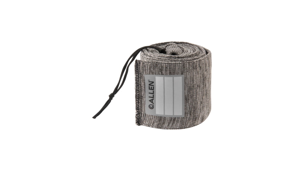 Allen Stretch Knit Gun Sock w/Writeable ID Label for Muzzleloaders and Unstrung Recurve Bows, Silicone Threated, Gray, 66 in, 13169