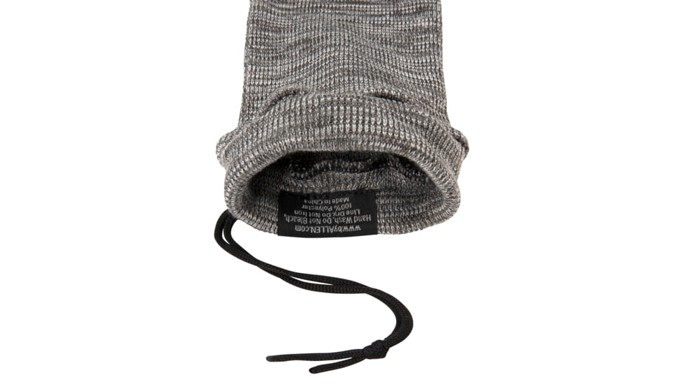 Allen Stretch Knit Gun Sock w/Writeable ID Label for Muzzleloaders and Unstrung Recurve Bows, Silicone Threated, Gray, 66 in, 13169