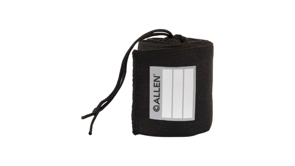 Allen Stretch Knit Gun Sock w/Writeable ID Label for Rifles with Scopes and Shotguns, Silicone Treated, Black, 52 in, 13173
