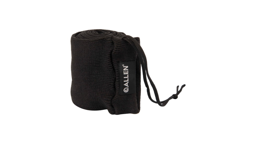 Allen Stretch Knit Gun Sock w/Writeable ID Label for Rifles with Scopes and Shotguns, Silicone Treated, Black, 52 in, 13173