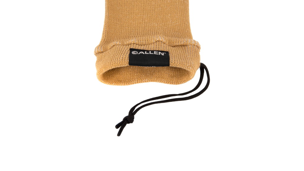 Allen Stretch Knit Gun Sock w/Writeable ID Label for Rifles with Scopes and Shotguns, Silicone Treated, Coyote, 52 in, 13172