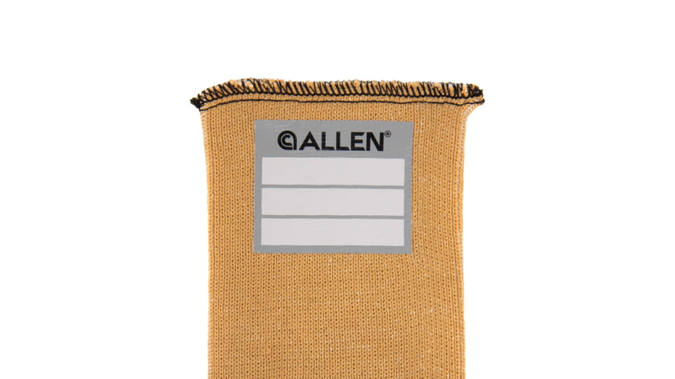 Allen Stretch Knit Gun Sock w/Writeable ID Label for Rifles with Scopes and Shotguns, Silicone Treated, Coyote, 52 in, 13172