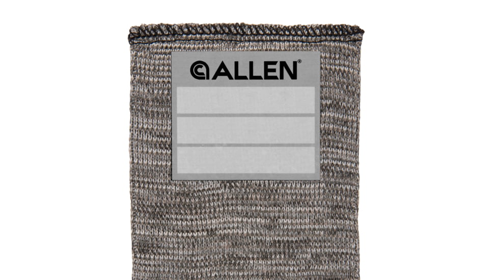 Allen Stretch Knit Gun Sock w/Writeable ID Label for Rifles with Scopes and Shotguns, Silicone Treated, Gray, 52 in, 13167