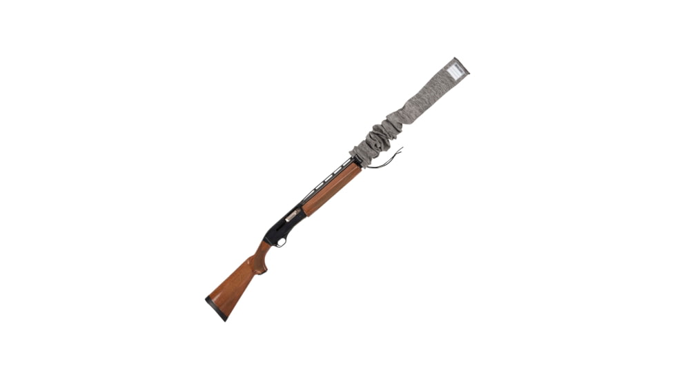 Allen Stretch Knit Gun Sock w/Writeable ID Label for Rifles with Scopes and Shotguns, Silicone Treated, Gray, 52 in, 13167