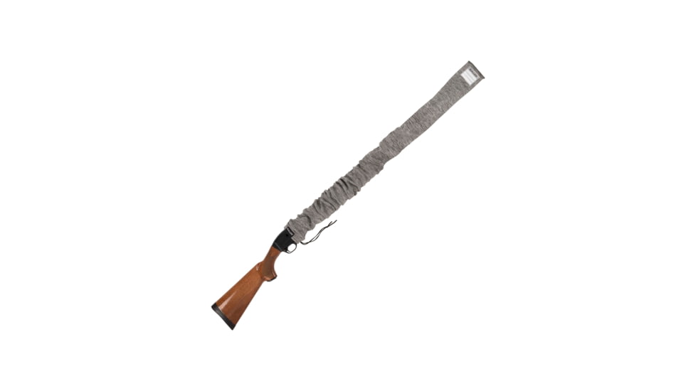 Allen Stretch Knit Gun Sock w/Writeable ID Label for Rifles with Scopes and Shotguns, Silicone Treated, Gray, 52 in, 13167
