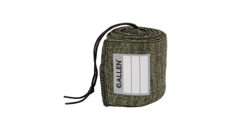 Allen Stretch Knit Gun Sock w/Writeable ID Label for Rifles with Scopes and Shotguns, Silicone Treated, Green, 52 in, 13171