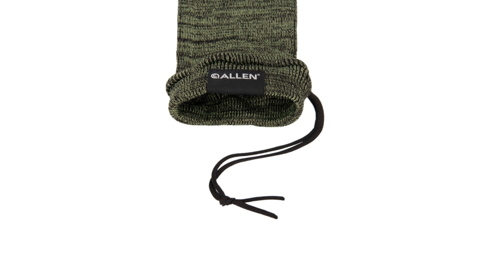 Allen Stretch Knit Gun Sock w/Writeable ID Label for Rifles with Scopes and Shotguns, Silicone Treated, Green, 52 in, 13171