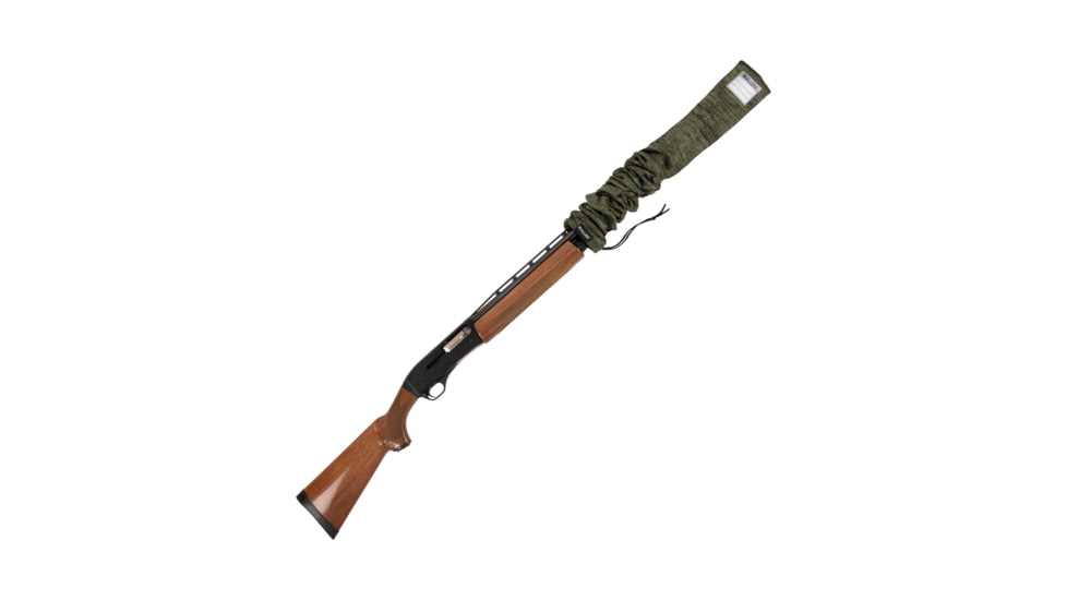 Allen Stretch Knit Gun Sock w/Writeable ID Label for Rifles with Scopes and Shotguns, Silicone Treated, Green, 52 in, 13171