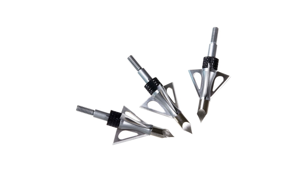 Allen Stryke Impact Fixed Blade Broadhead, 3 Pack, Black, 100 Grain, 14635