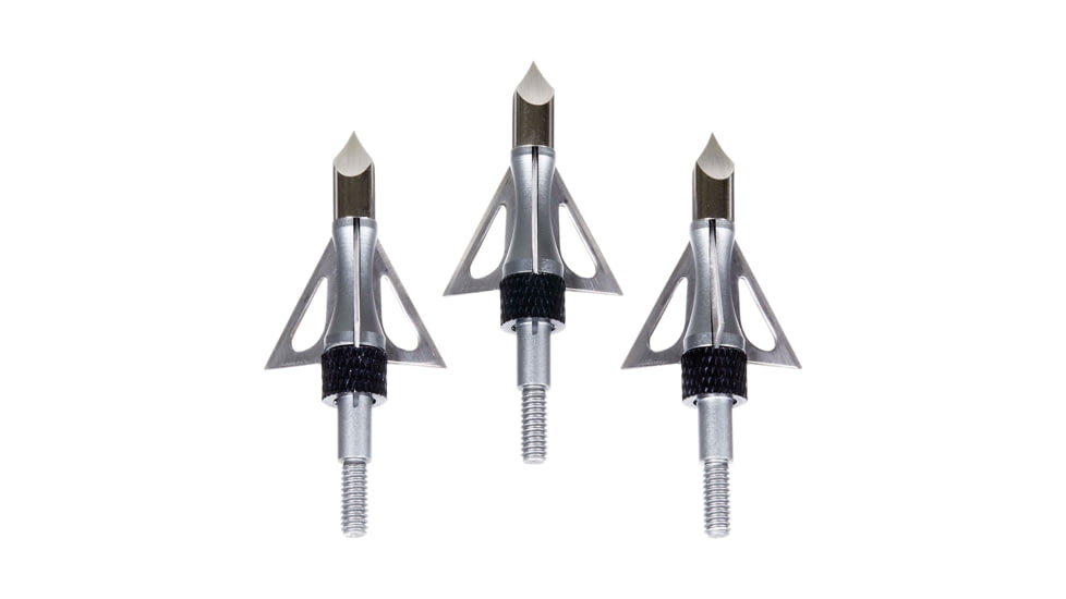 Allen Stryke Impact Fixed Blade Broadhead, 3 Pack, Black, 100 Grain, 14635