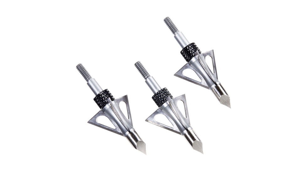 Allen Stryke Impact Fixed Blade Broadhead, 3 Pack, Black, 100 Grain, 14635