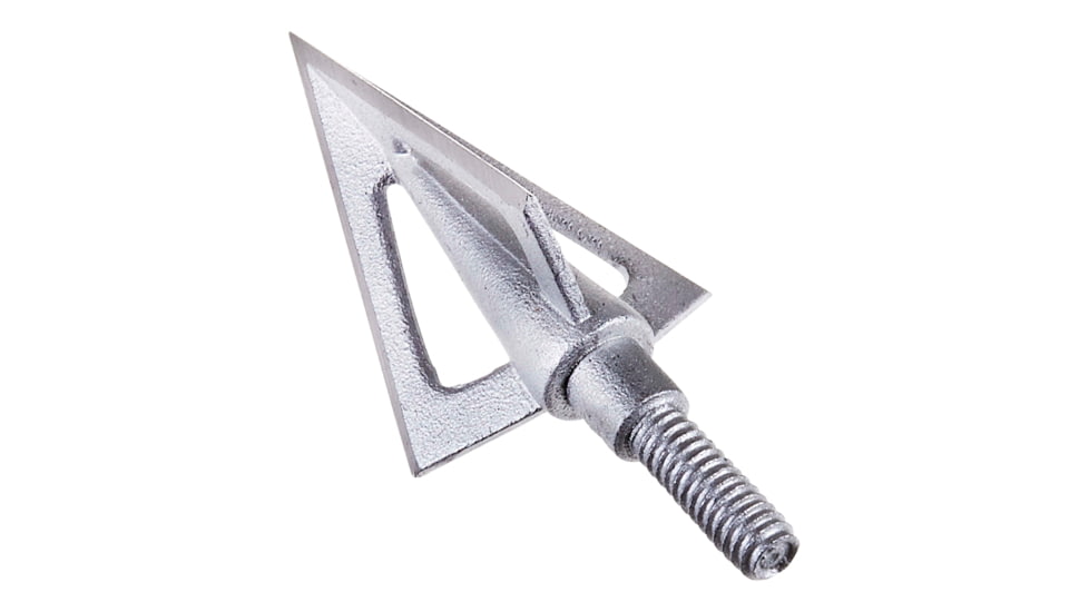 Allen Stryke Ion Fixed Blade Broadhead, 100 Grain, Silver, 14615
