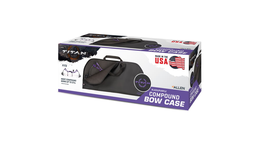Allen Titan Boxed Bow Case, Black/Purple, 6096A