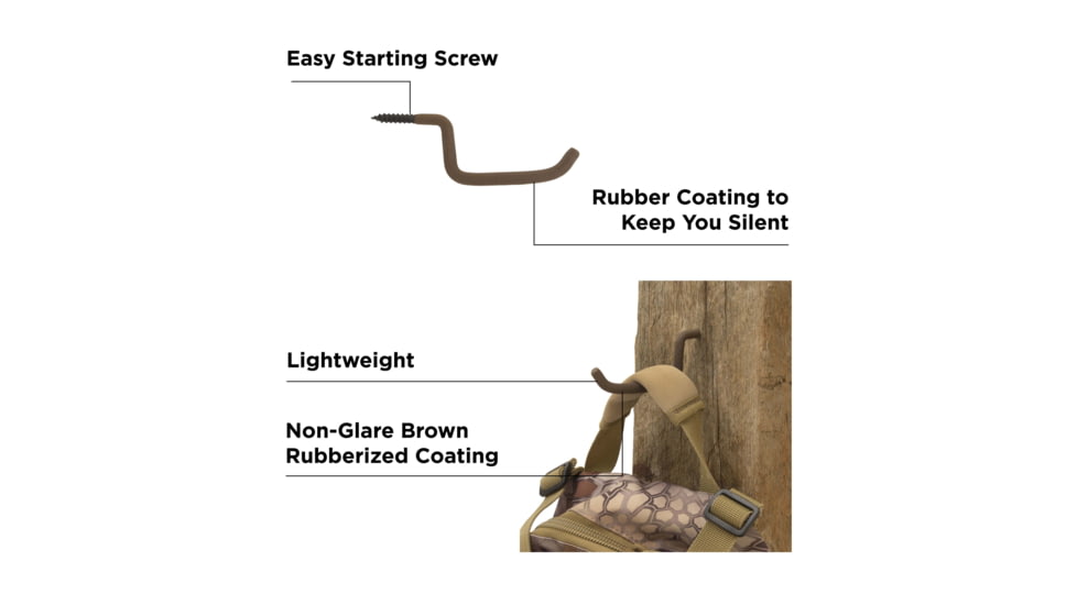 Allen Treestand Screw-In Gear Hanger, Each, Brown, 501, 501