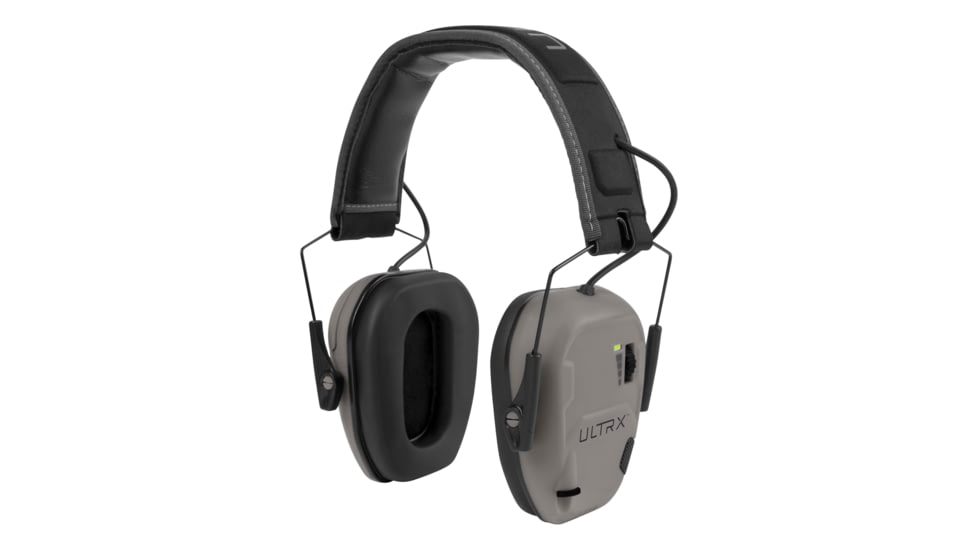 Allen ULTRX Bionic Electronic Earmuff, Cement Gray, 4143