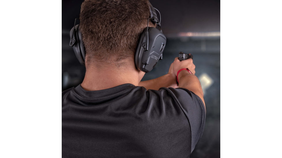 Allen ULTRX Bionic Electronic Earmuff, Midnight Gray, 4108