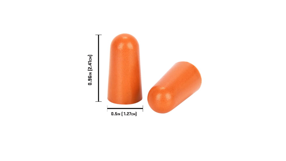 Allen ULTRX Foam Ear Plugs, 6-Pairs, Orange, 4135