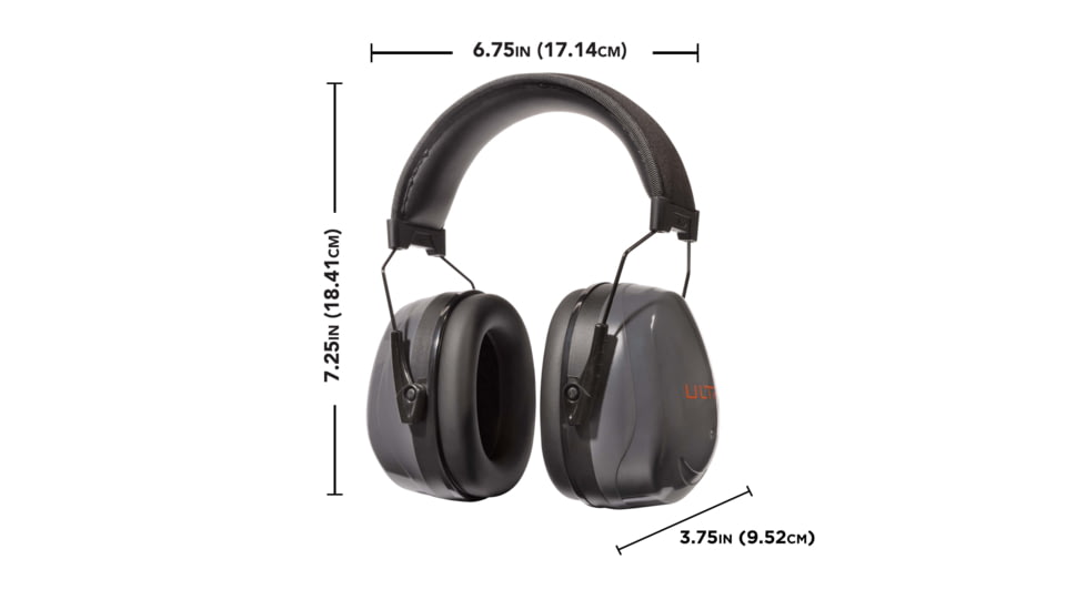 Allen ULTRX Heavy Sound Defender Passive Earmuff, Gray, 4124