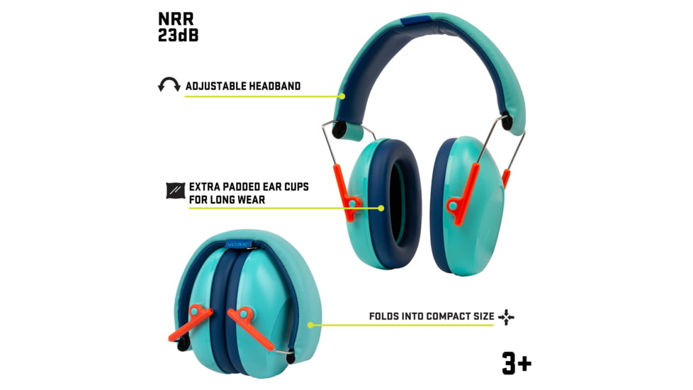 Allen ULTRX Passive Youth Hearing Muff, Childrens, Teal, 4115