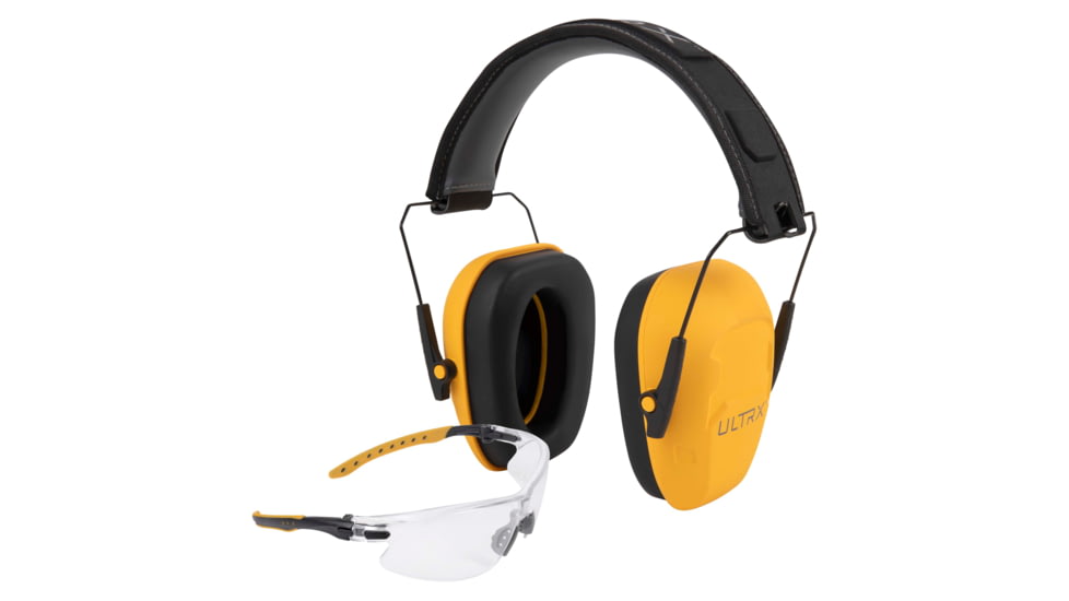 Allen ULTRX Shield Ear &amp; Eye Protection Combo, Interstate Yellow, 4156