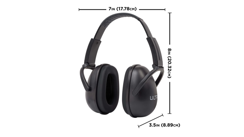 Allen ULTRX Sound Blocker Passive Earmuff, Black, 4127