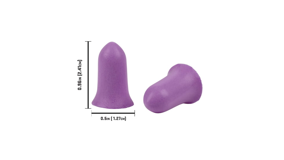 Allen ULTRX Tapered Foam Ear Plugs, 15-Pairs, Purple, 4134