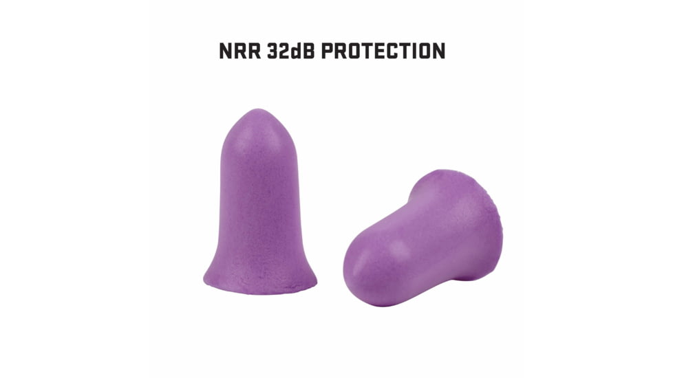 Allen ULTRX Tapered Foam Ear Plugs, 15-Pairs, Purple, 4134