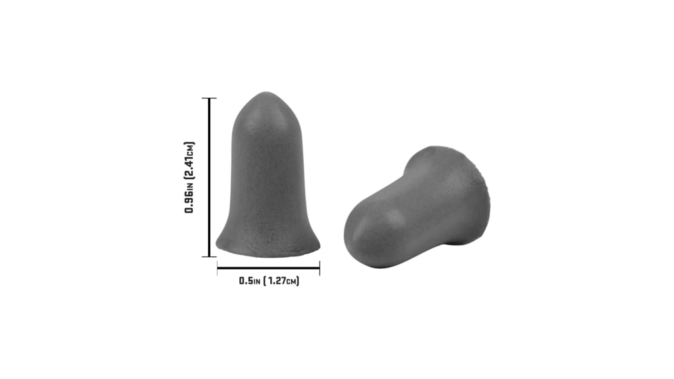 Allen ULTRX Tapered Foam Ear Plugs, 25-Pairs, Gray, 4132