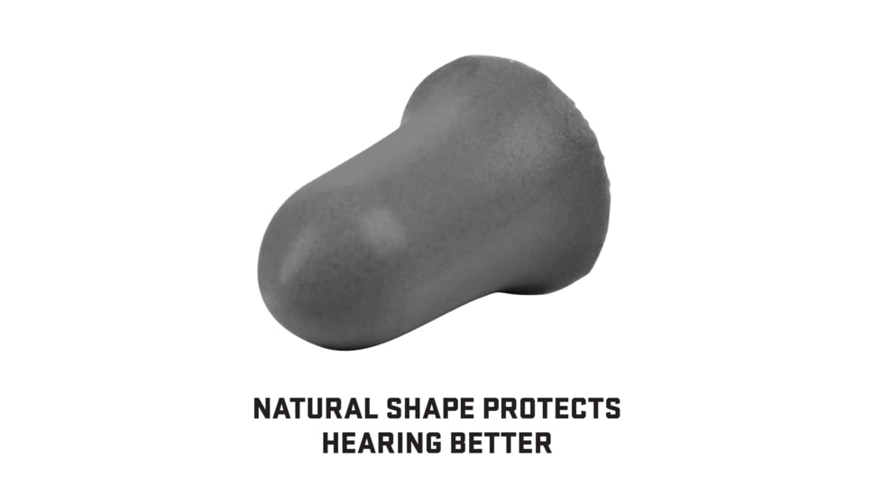 Allen ULTRX Tapered Foam Ear Plugs, 25-Pairs, Gray, 4132