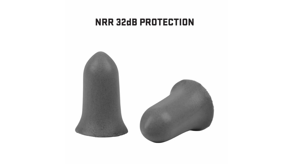 Allen ULTRX Tapered Foam Ear Plugs, 25-Pairs, Gray, 4132