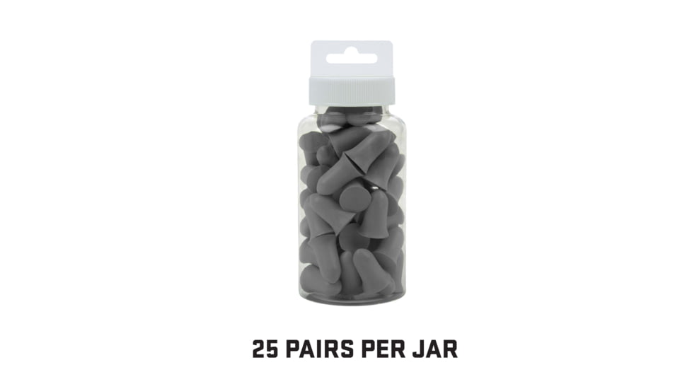 Allen ULTRX Tapered Foam Ear Plugs, 25-Pairs, Gray, 4132