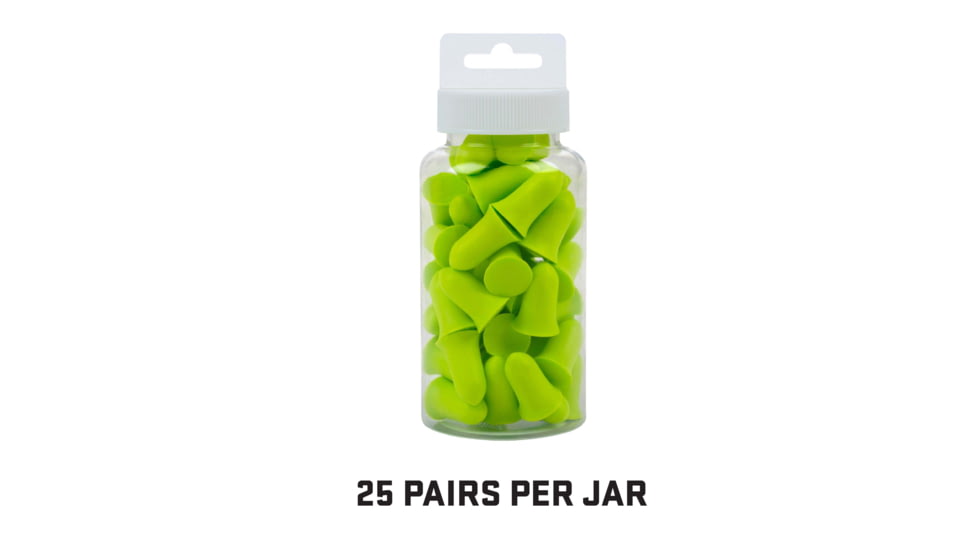 Allen ULTRX Tapered Foam Ear Plugs, 25-Pairs, Lime, 4131