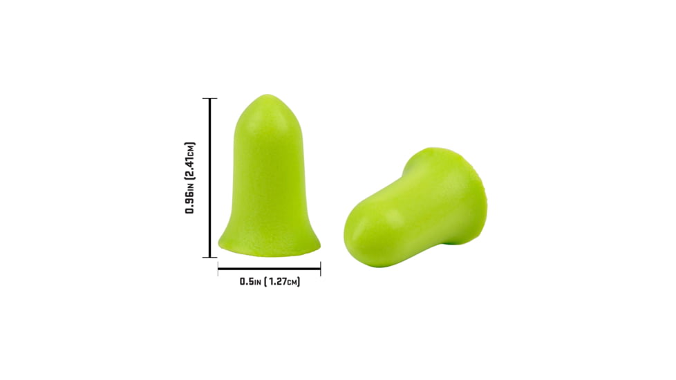 Allen ULTRX Tapered Foam Ear Plugs, 6-Pairs, Lime, 4136