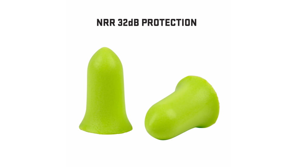 Allen ULTRX Tapered Foam Ear Plugs, 6-Pairs, Lime Green, 4136