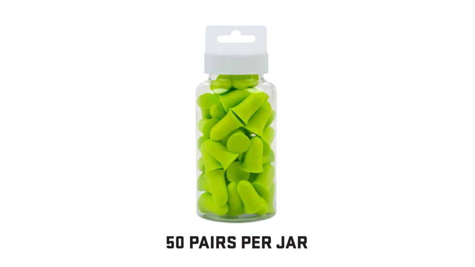 Allen ULTRX Tapered Foam Ear Plugs, 50-Pairs, Lime, 4128